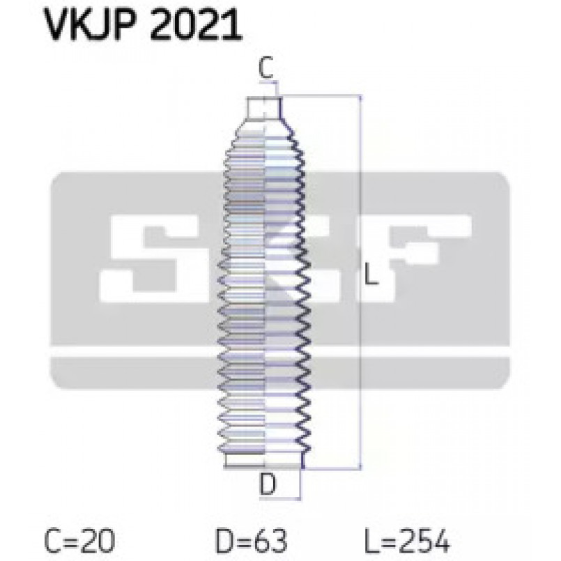 VKJP 2021 SKF - Пильовик привідного валу